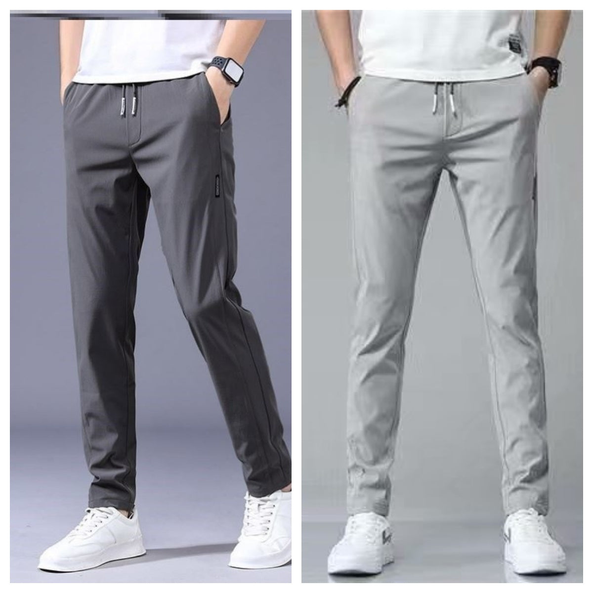 Korean Drawstring Thin Casual Pants Men's Clothing