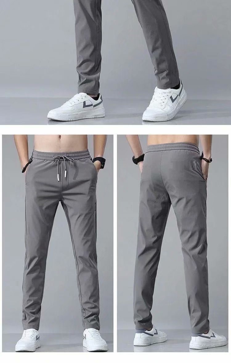 Korean Drawstring Thin Casual Pants Men's Clothing