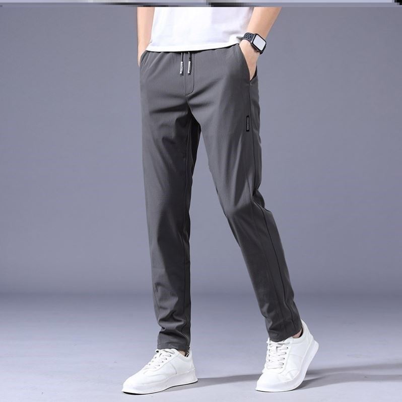 Korean Drawstring Thin Casual Pants Men's Clothing