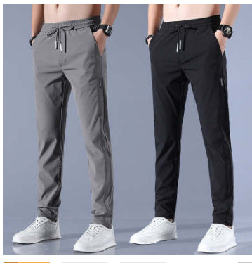 Korean Drawstring Thin Casual Pants Men's Clothing