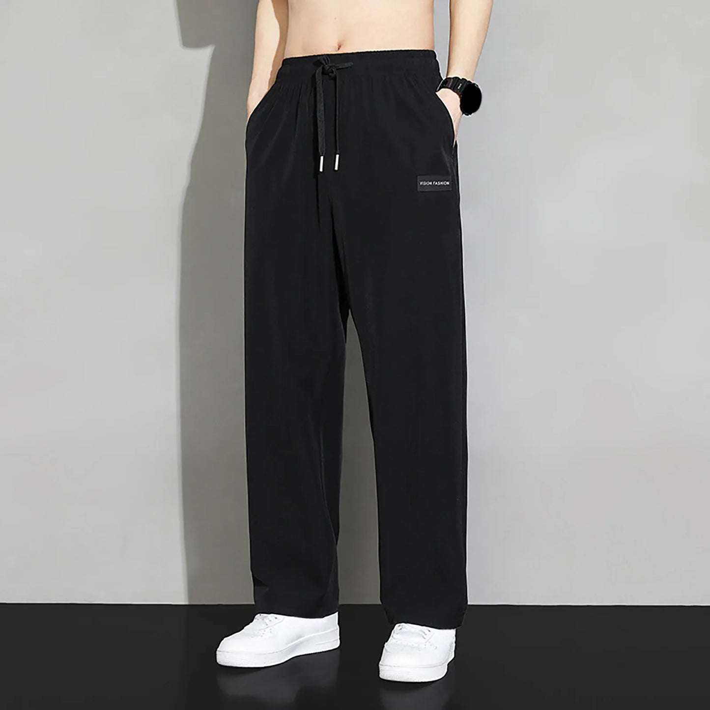 Summer Casual Drawstring Waist Sweatpants for Men