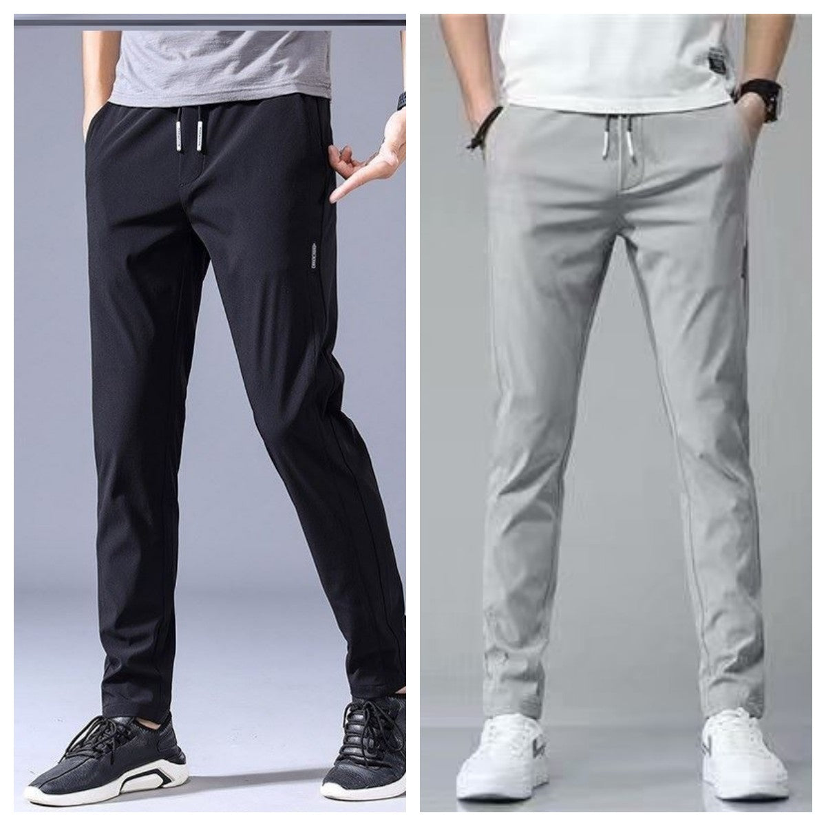 Korean Drawstring Thin Casual Pants Men's Clothing